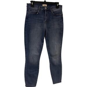 L'Agence Blue High Rise Margot Skinny Jeans Size 28